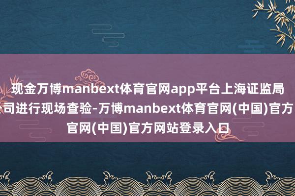 现金万博manbext体育官网app平台上海证监局对龙宇股份公司进行现场查验-万博manbext体育官网(中国)官方网站登录入口