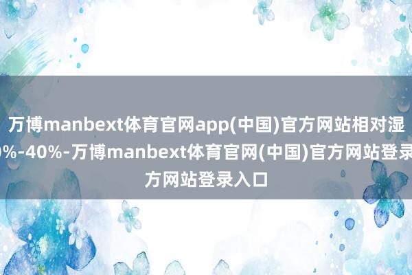 万博manbext体育官网app(中国)官方网站相对湿度80%-40%-万博manbext体育官网(中国)官方网站登录入口